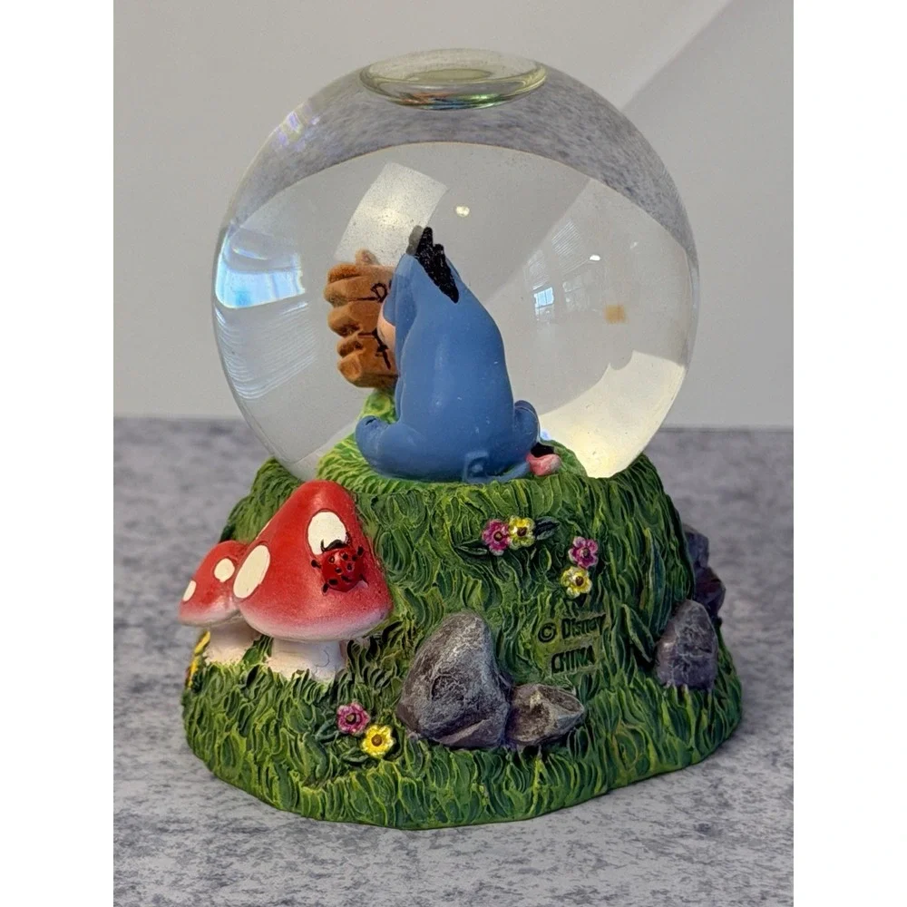 EEYORE Disney MINI SNOW GLOBE • Be Positive • Winnie The Pooh 2.8